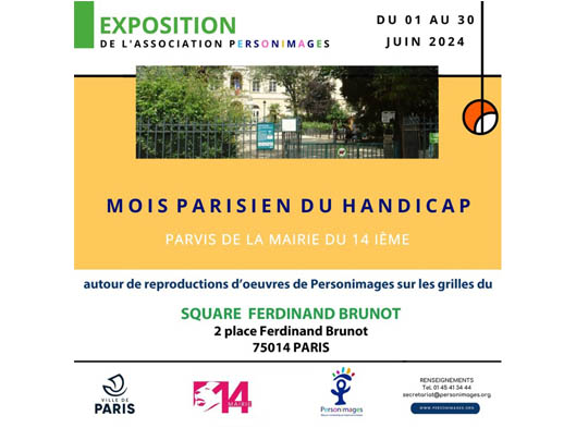 >>30 juin Exposition « Le mois parisien du handicap » par Personimages