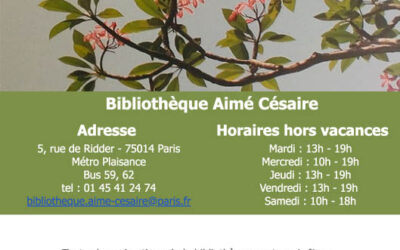 LA BIBLIOTHEQUE AIMÉ CÉSAIRE VOUS ACCUEILLE